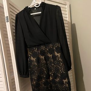 Black lace dress. Size medium.